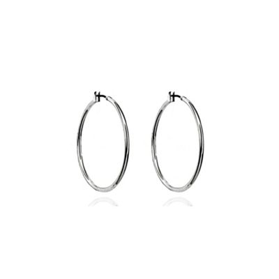 Silver hoop earrings